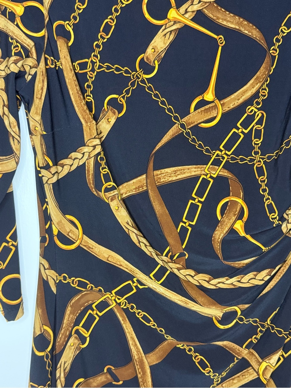 Lauren Ralph Lauren Bridle Equestrian Print Jersey Dress - Picture 3 of 7